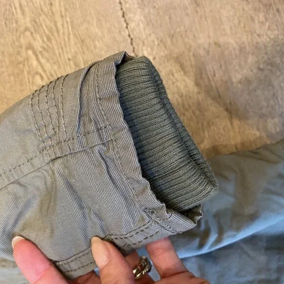 NEW Olive Green Fleece Removable Hoodie Yeezy Sweatshirt Jacket
